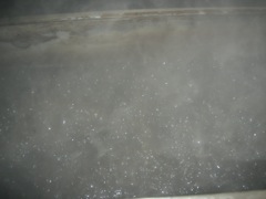 Close-up of Boiling Sap