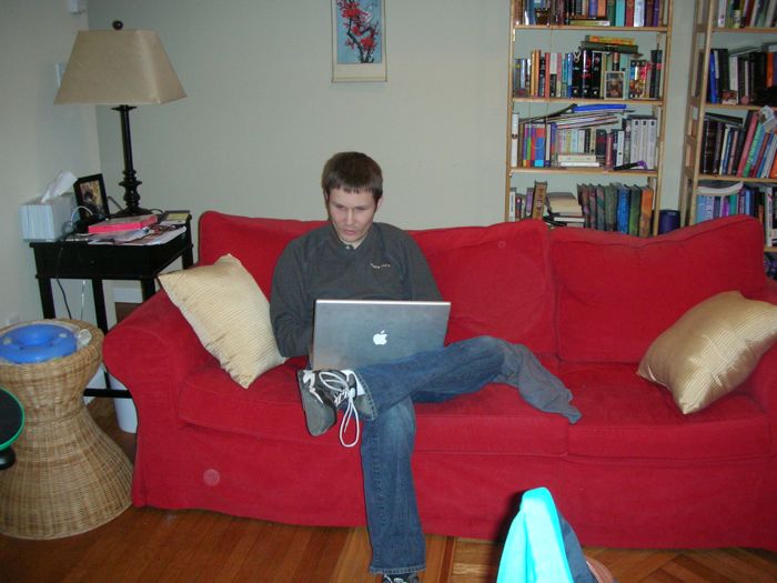 THE COMPUTER SCIENTIST RELAXING AT HOME