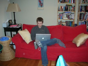 THE COMPUTER SCIENTIST RELAXING AT HOME