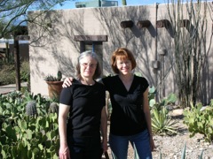 Connie and Sheryl, women in black
