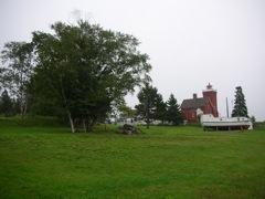 The lighthouse grounds